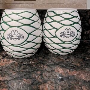 Patron tequila collectible limited edition beehive Tiki mugs.